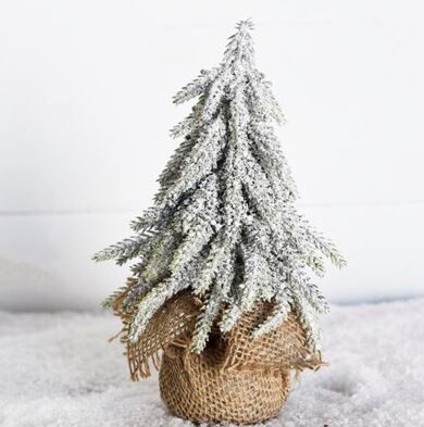 XS Frosted Burlap Tree