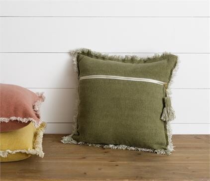 Green Stone Washed Pillow