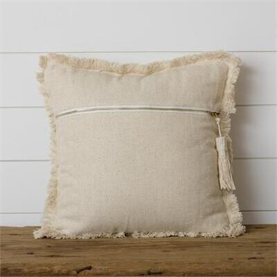Cream Stone Washed Pillow