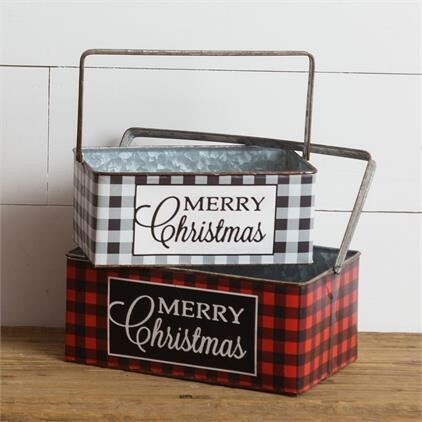 Sm Perfectly Plaid Container