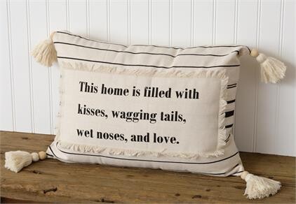 Kisses & Wagging Tails Pillow