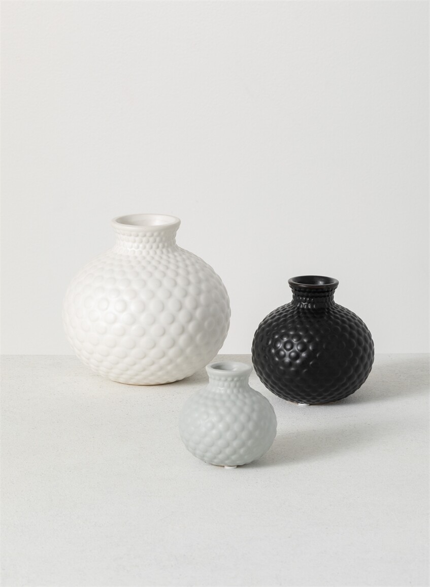 Med Low Ball Ceramic Vase