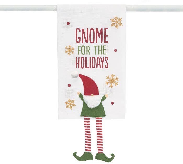 Gnome For the Holidays Dangle Leg Towel