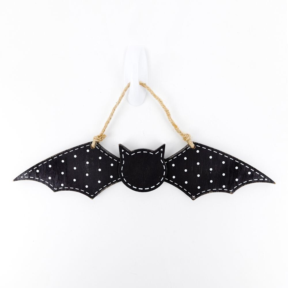 Wood Bat Cutout Ornament