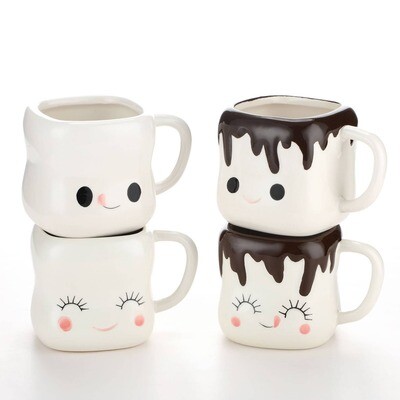 Handled Marshmallow Hot Chocolate Mug