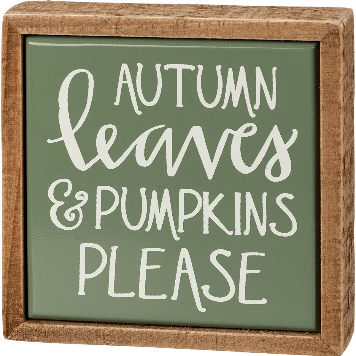 Autumn Leaves Mini Box Sign