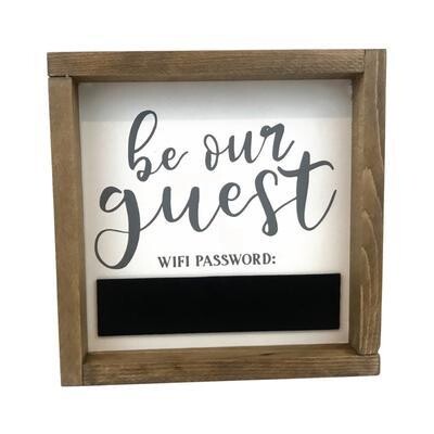 Be Our Guest WiFi Sign
