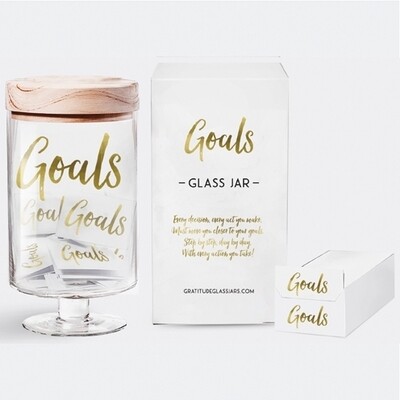 Goals Glass Jar