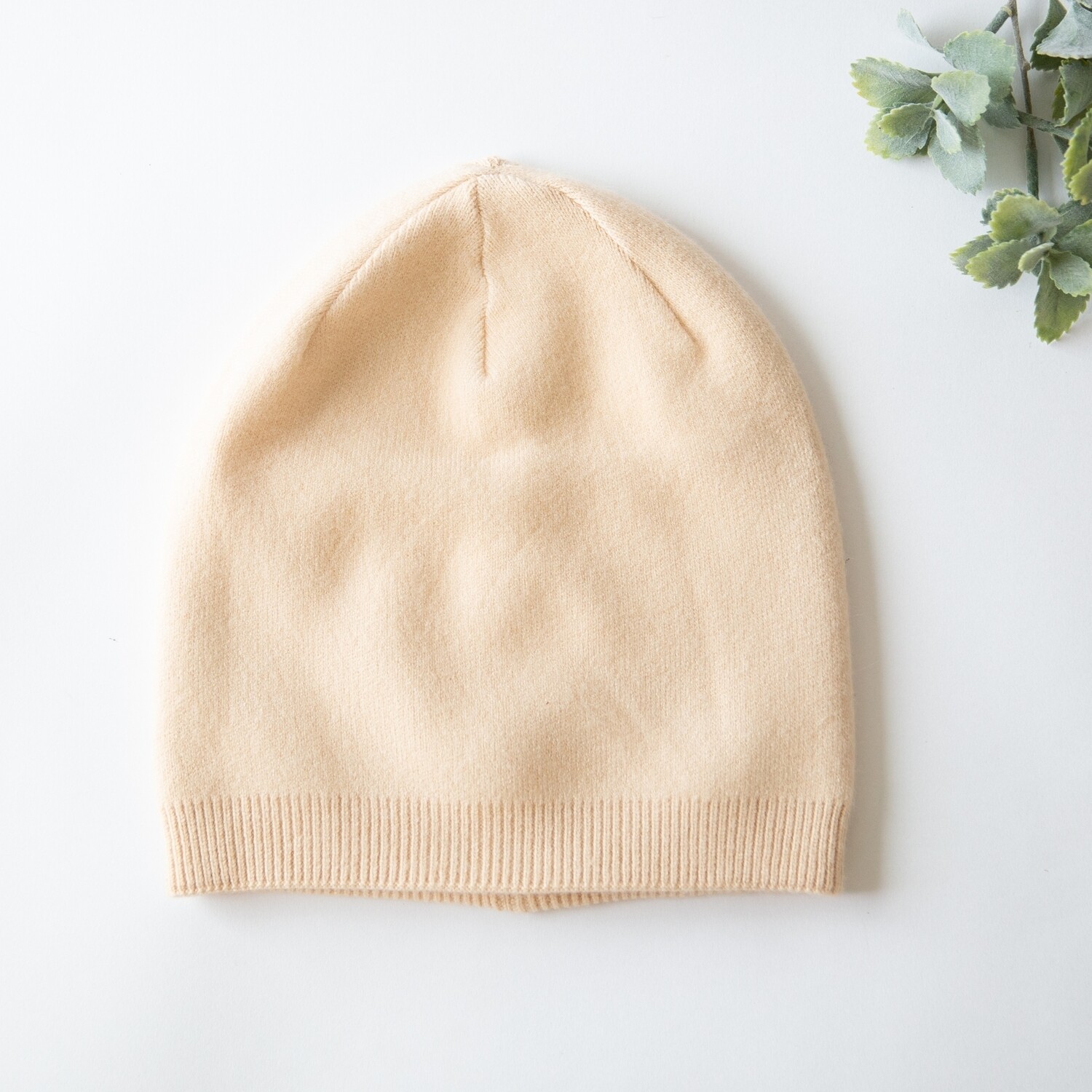 Ivory Cashmere Blend Beanie