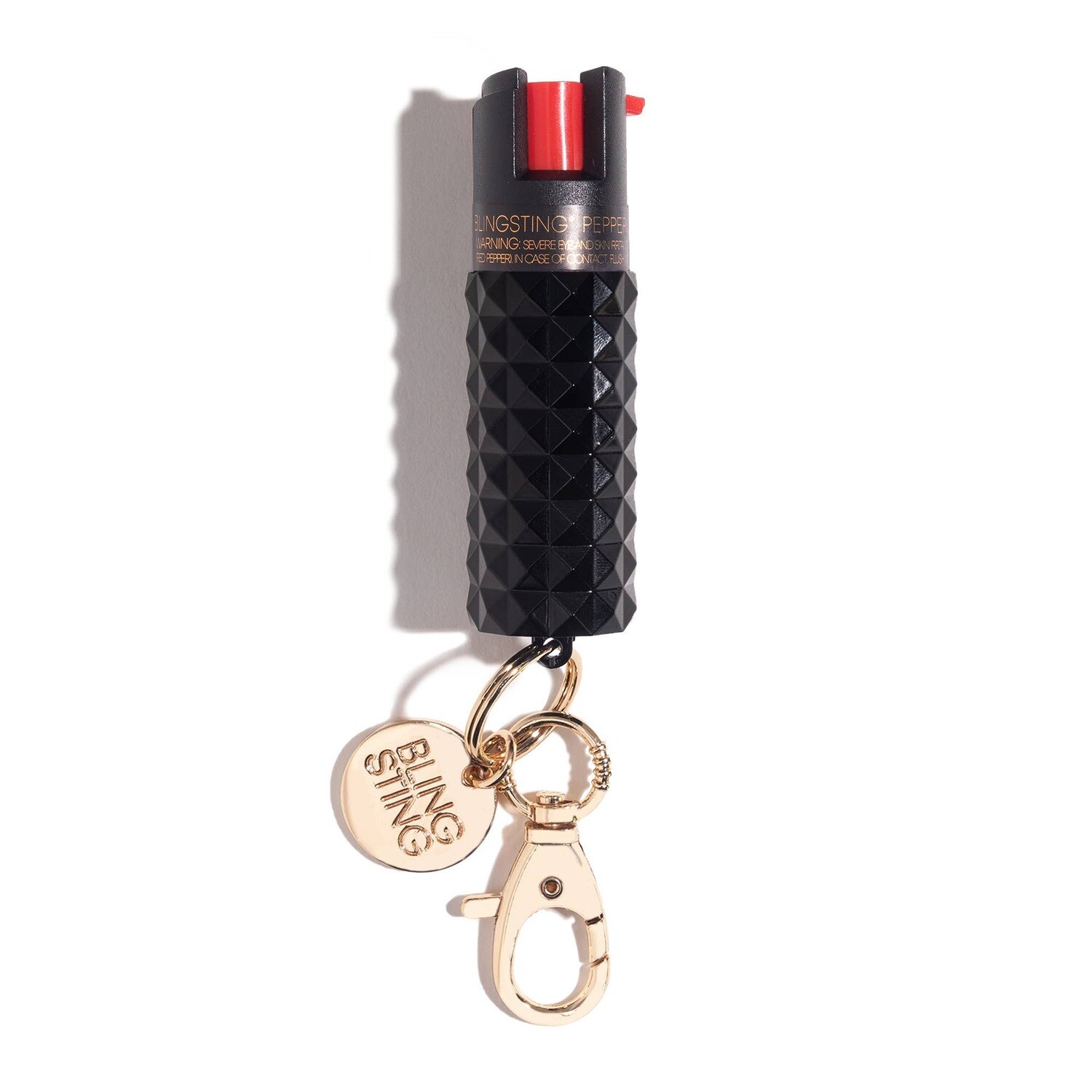 Black Metallic Pepper Spray Keychain