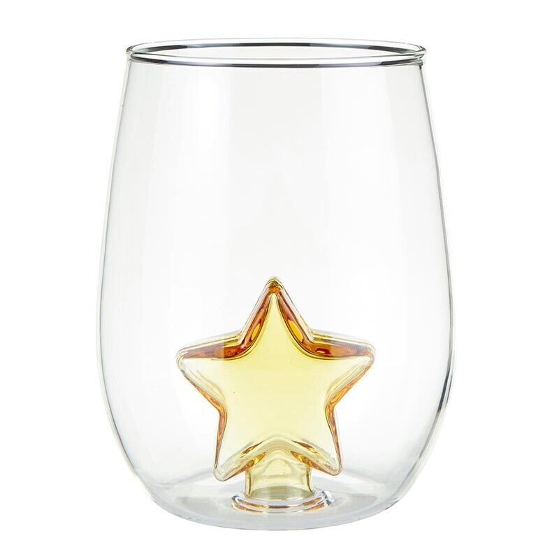 Star Figurine Stemless Wine Glass