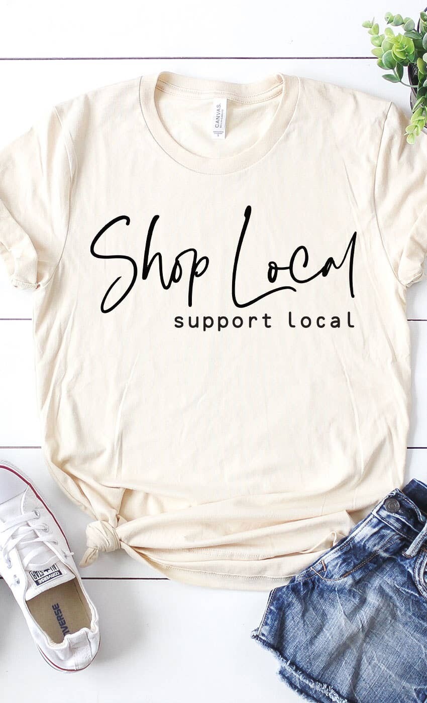 Lg Shop Local Support Local Graphic Tee