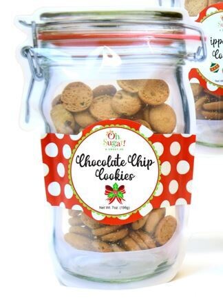 Christmas Chocolate Chip Cookie Pouch