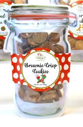 Christmas Brownie Crisp Cookie Pouch