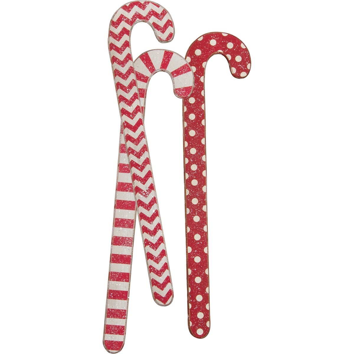 Jumbo Snowy Red Candy Canes