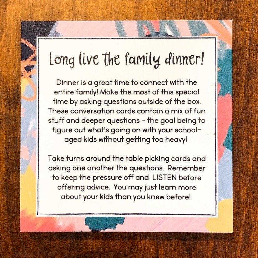 Dinner Table Conversation Cards