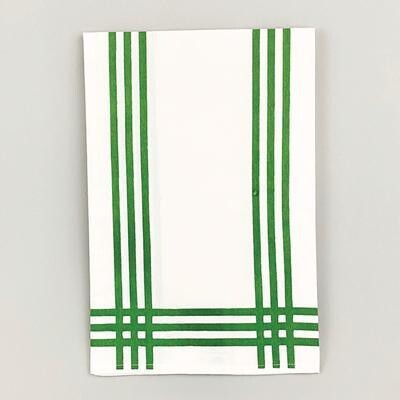 Green Striped Towel