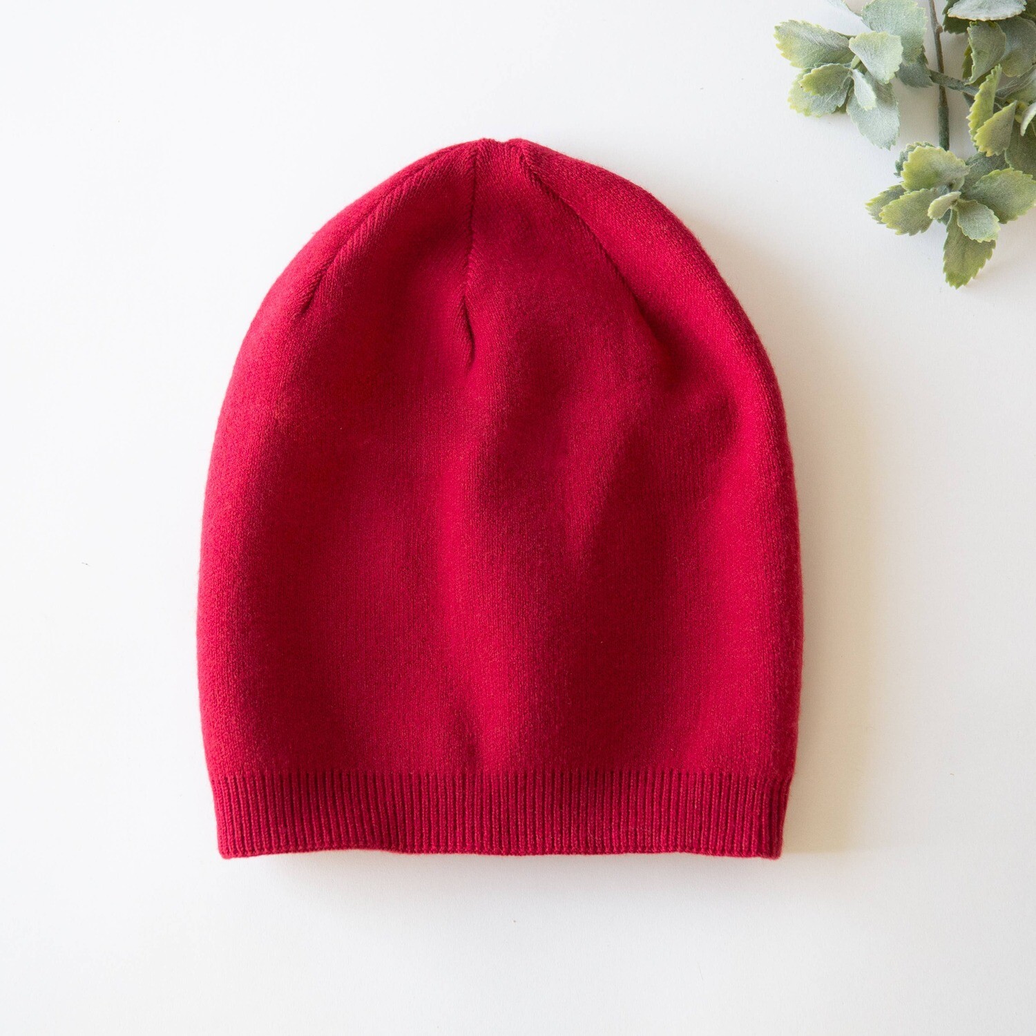 Raspberry Cashmere Blend Beanie