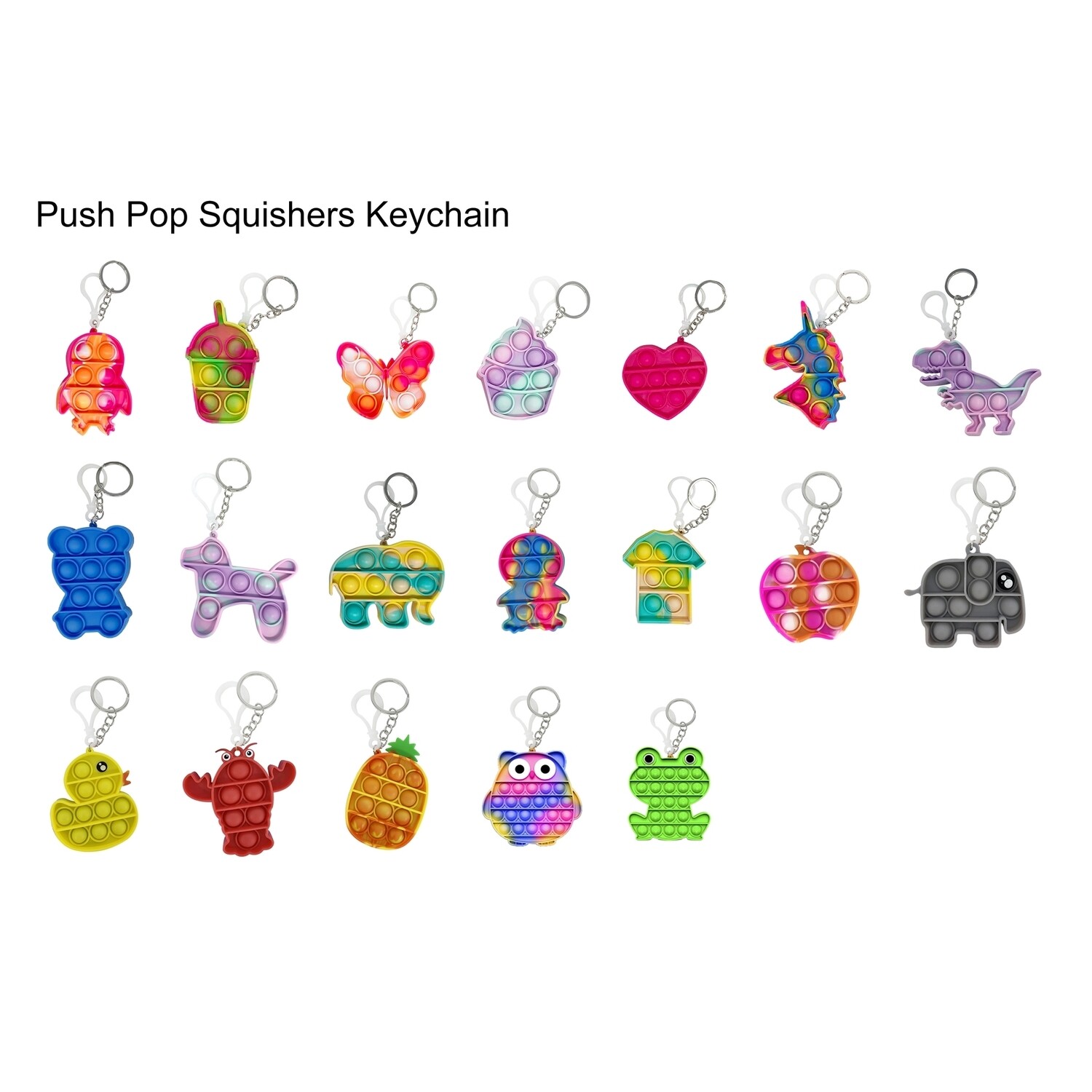 Push Pop Squishers Keychain