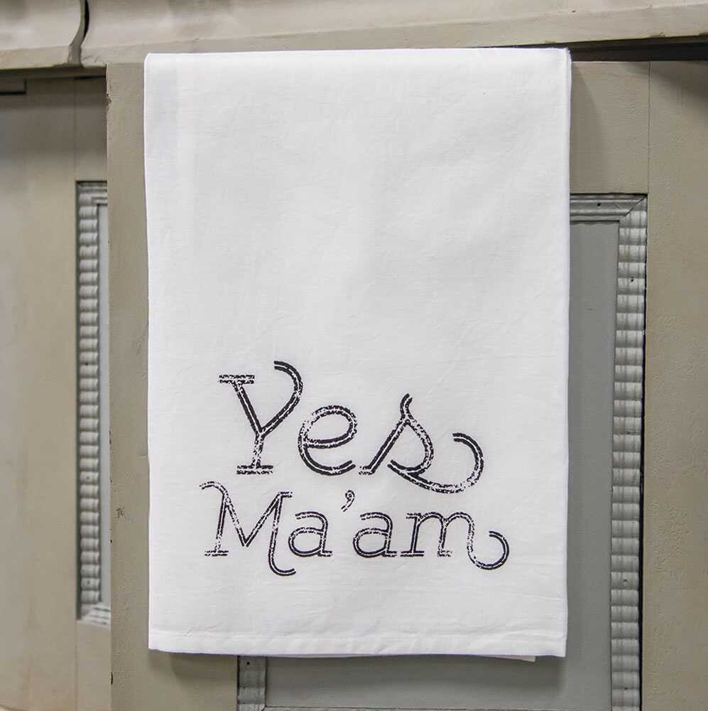 Yes Ma'am Dish Towel