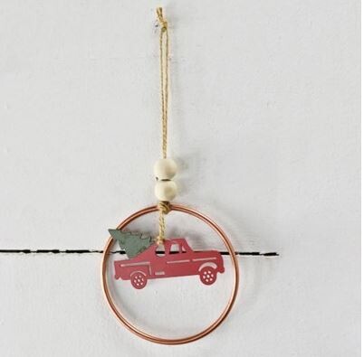 Beaded Truck Ring Ornament