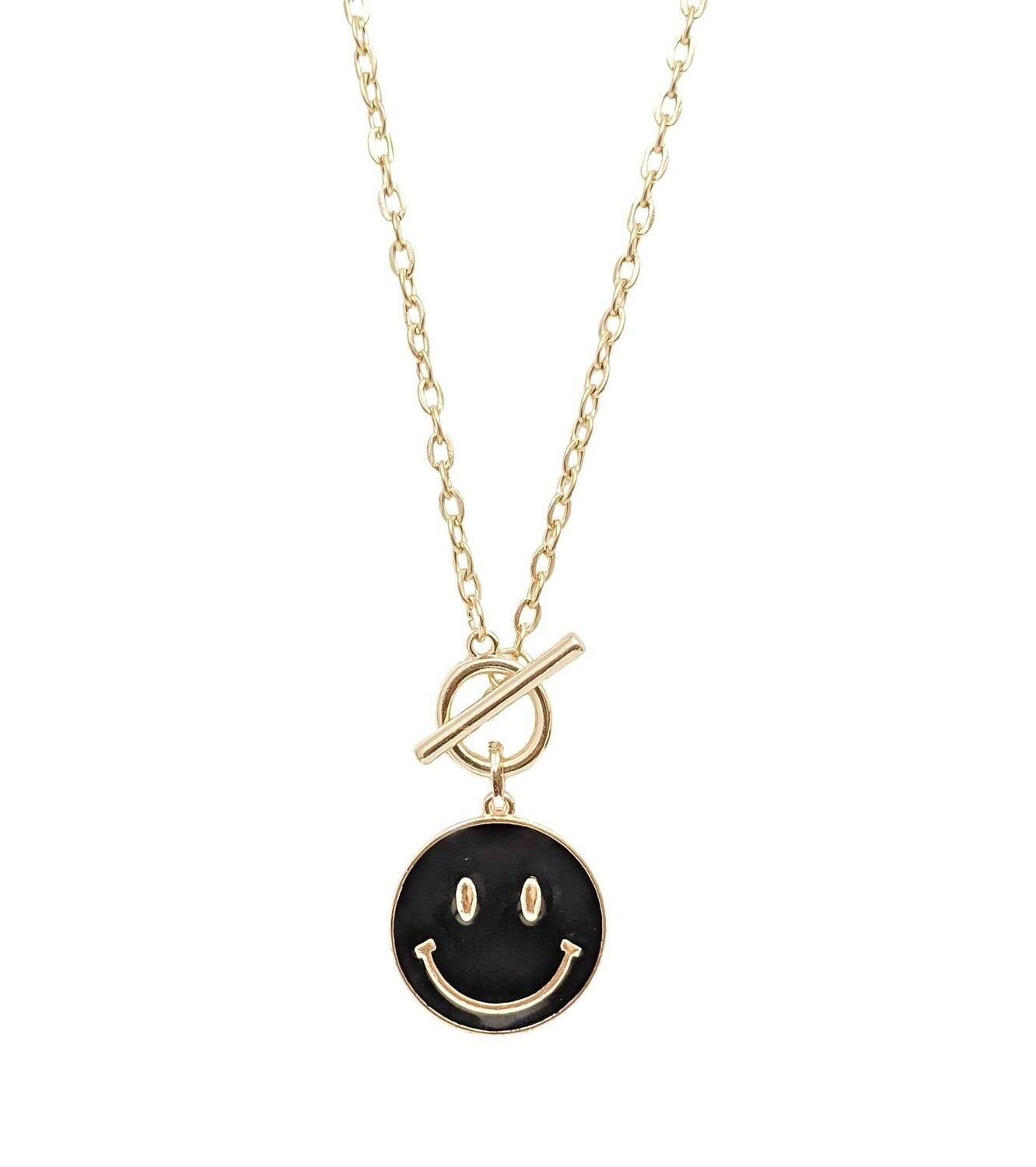 Black Smiley Necklace