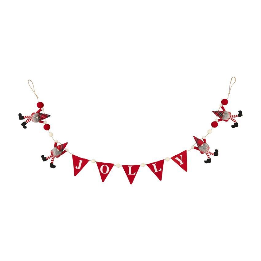 Jolly Dangle Gnome Garland