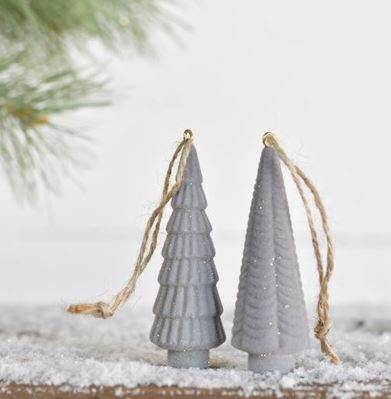 Grey Tree Ornament