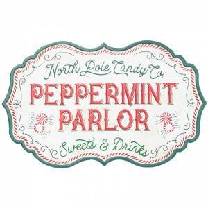 Peppermint Parlor Metal Sign