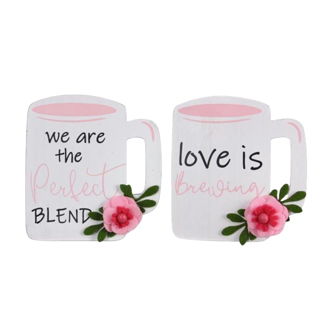 Pink Valentine Coffee Mug Sign
