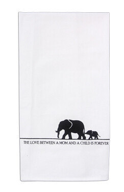 Elephant Mom Tea Towel