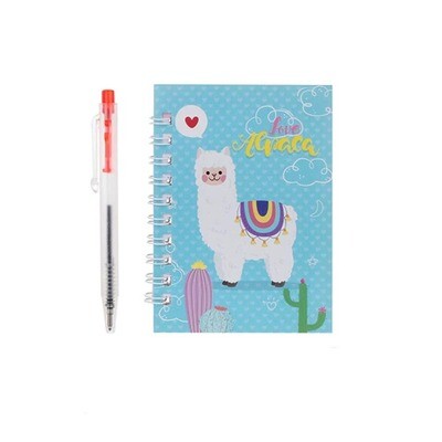 2-pc Llama Notebook & Pen Set