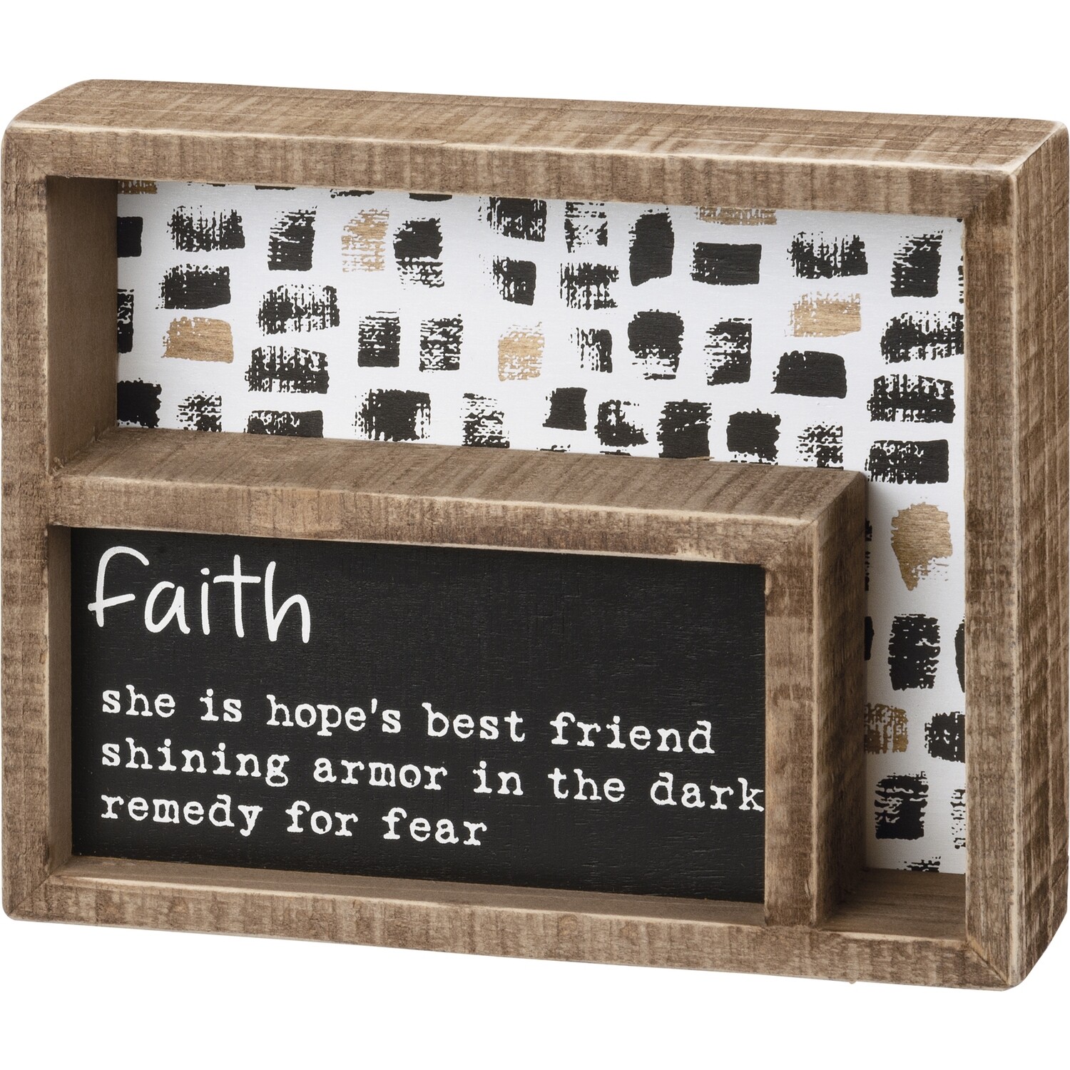 Faith Inset Box Sign