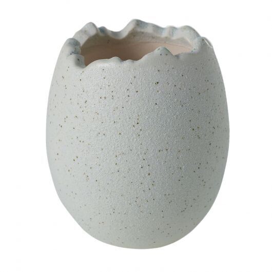 Med Speckled Mint Egg Vase