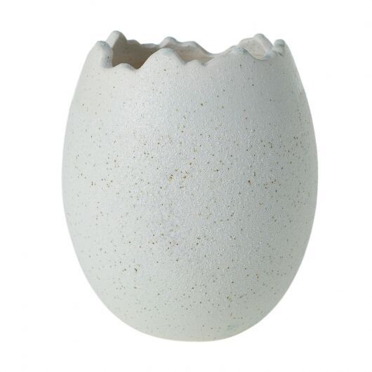 Lg Speckled Mint Egg Vase