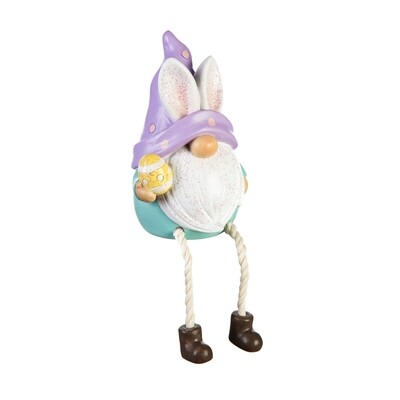 Purple Hat Gnome w Dangle Legs