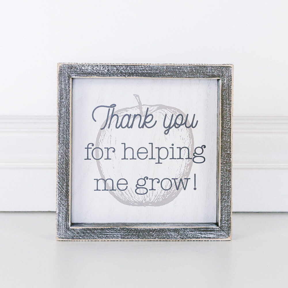 Helping Me Grow Framed Sign