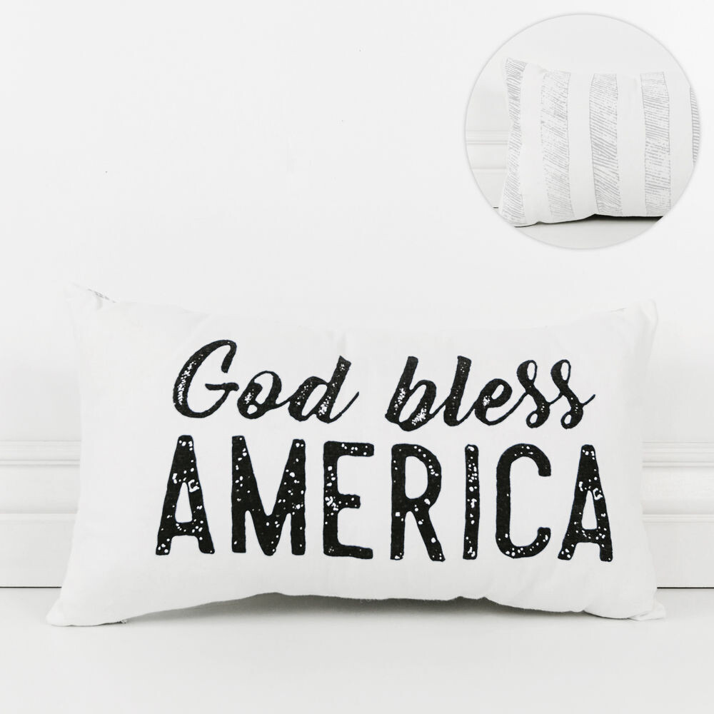 God Bless America Pillow