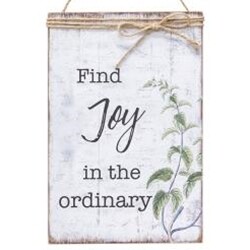 Find Joy Jute Wrapped Sign