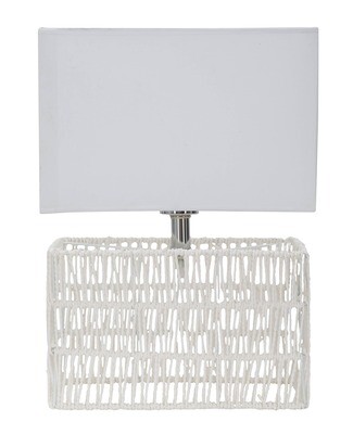 Rectangle White Wrapped Lamp