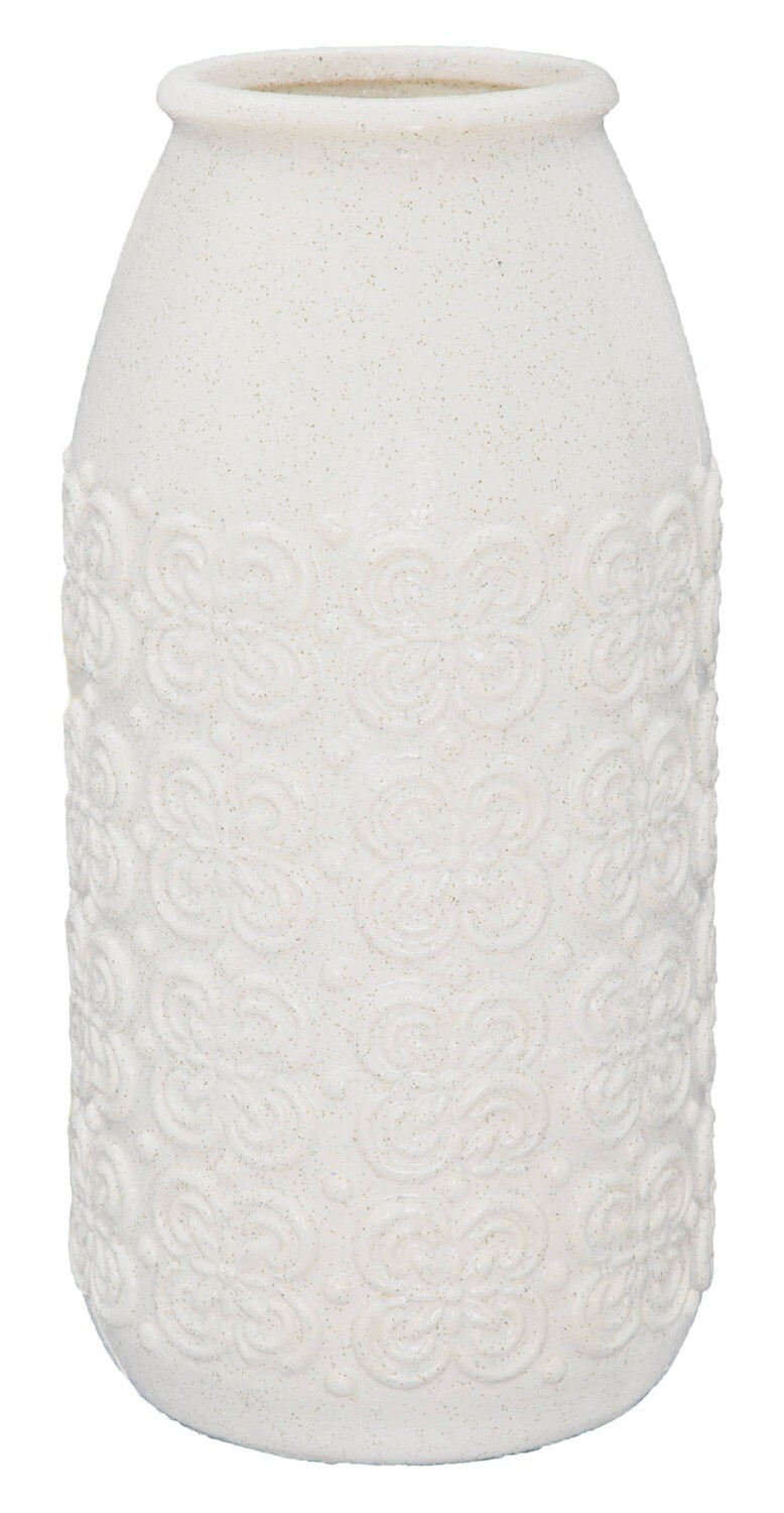 Large Textured Floral Vase