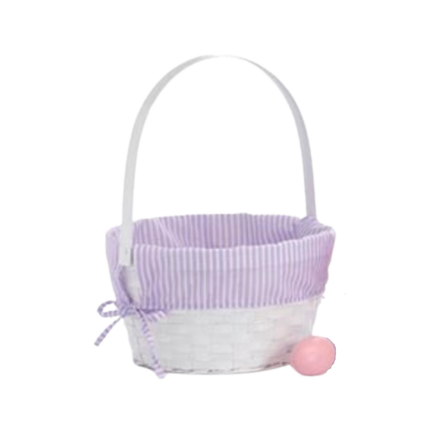 Purple Striped Easter Basket