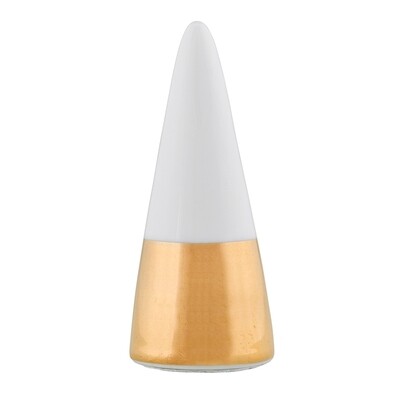 White & Gold Ring Cone