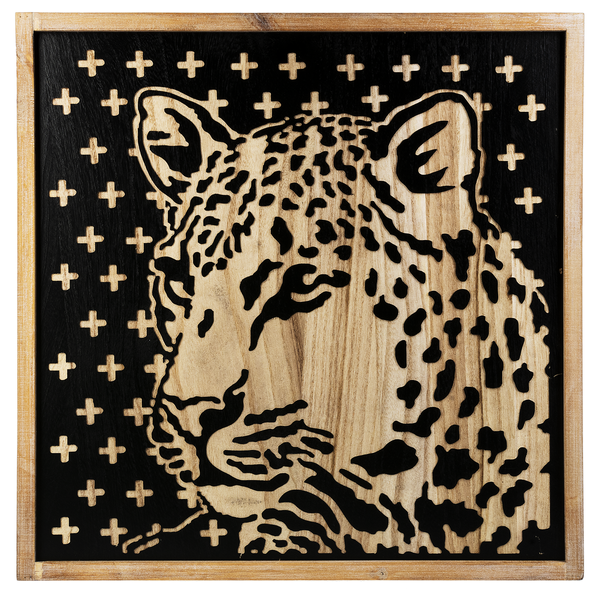 Wooden Cheetah Picture