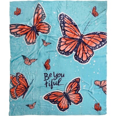Be You Tiful Butterfly Throw
