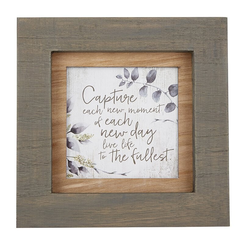 Capture Each New Moment Wood Frame