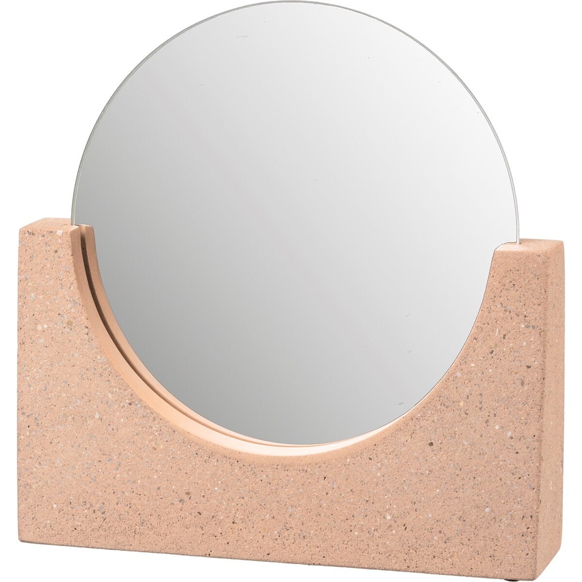 Mirror W/ Pink Concrete Base