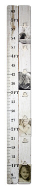 Wooden Growth Chart w Photo Clips