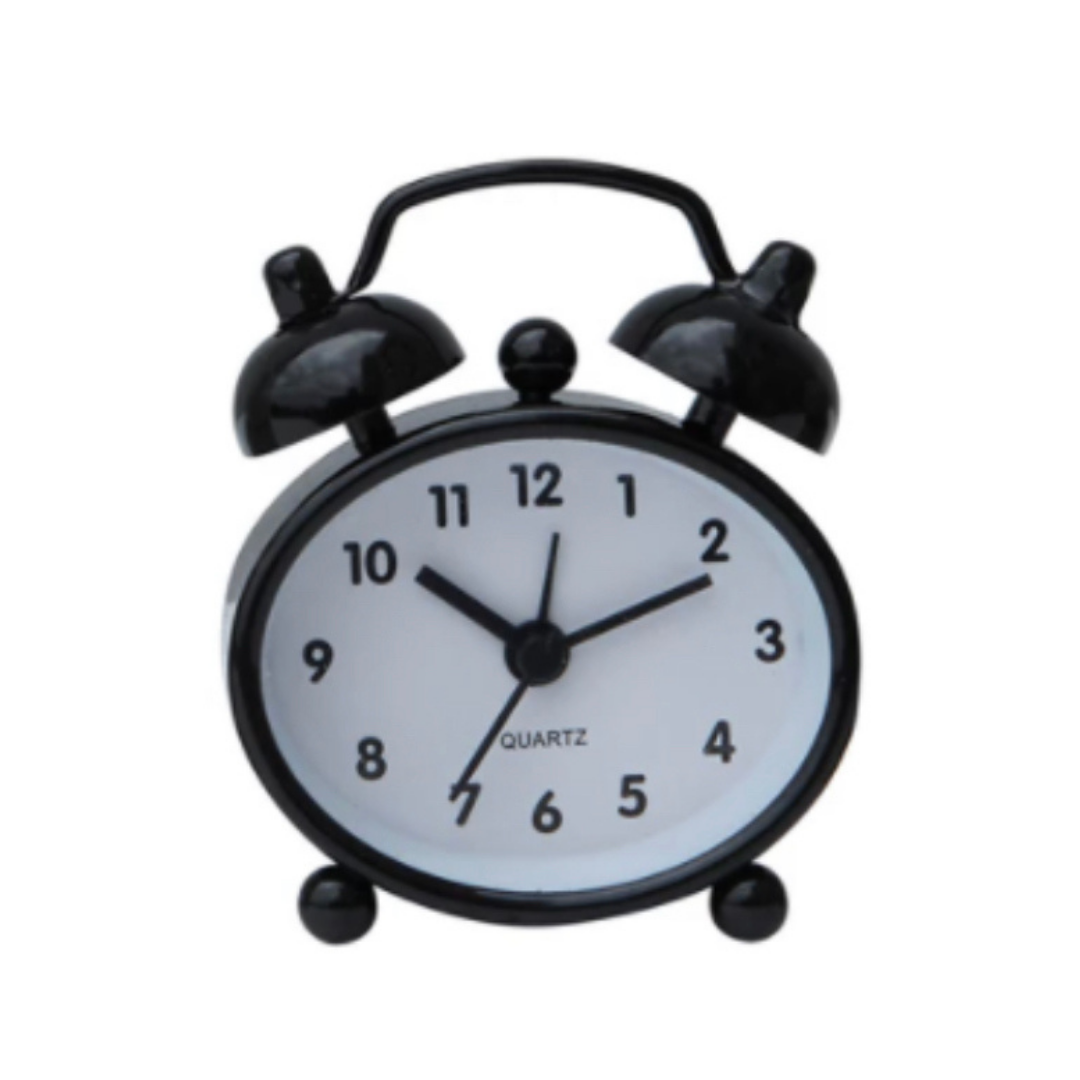 Mini Black Alarm Clock