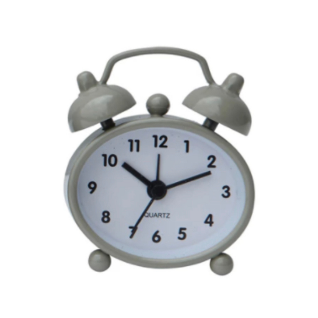 Mini Gray Alarm Clock